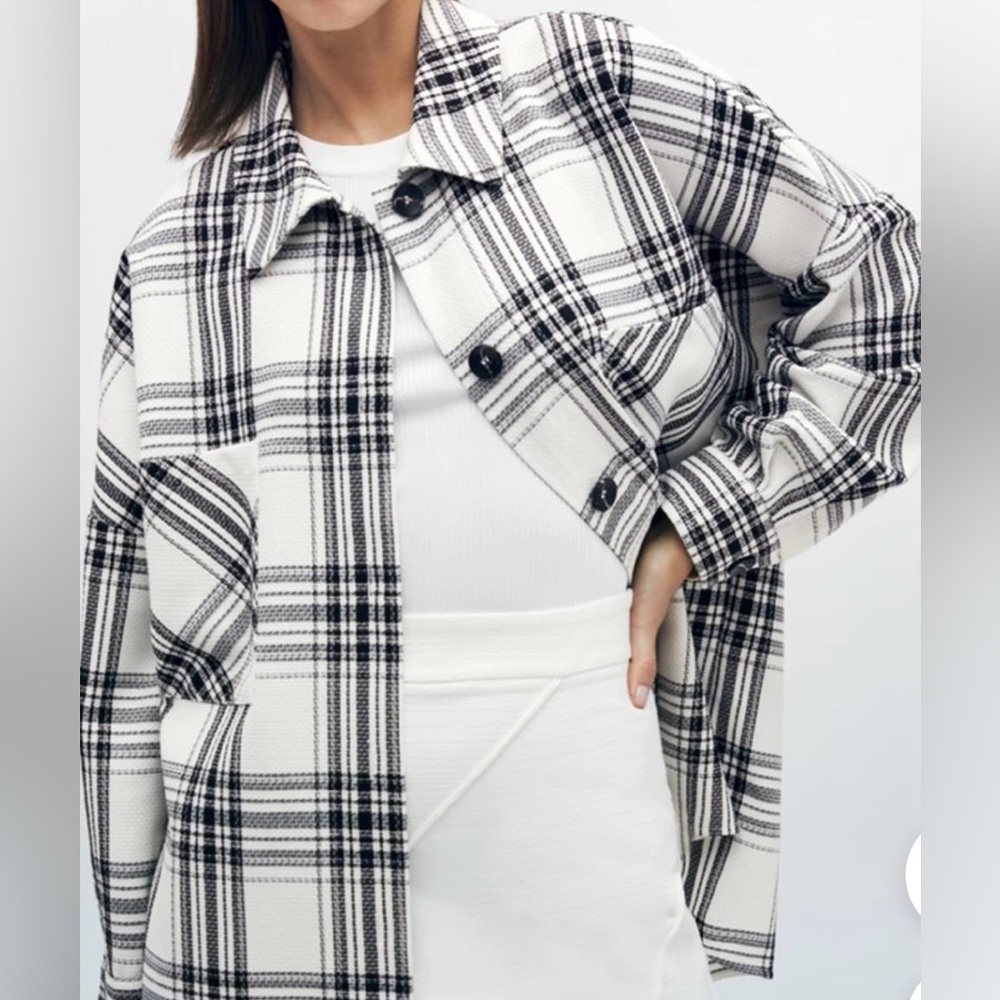 ZARA Plaid Overshirt Flannel Women’s Size XS